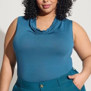 Studio Tissue Jersey Drape Neck Tank